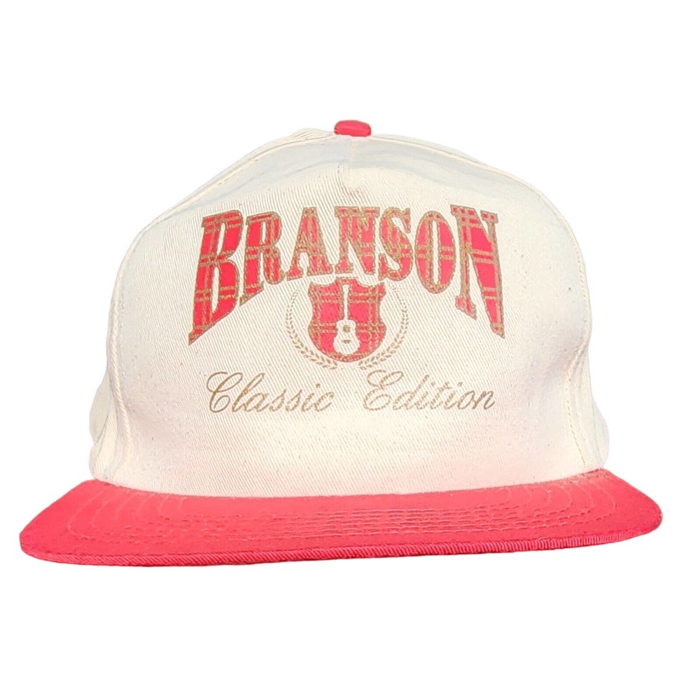Vintage Branson Classic Edition Hat Cap Snapback Adjustable Canvas 100% Cotton